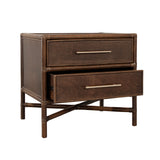 Ready To Ship - Verona Two-Drawer Nightstand  Bourbon