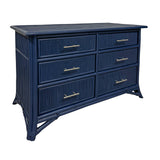 Pencil Rattan Six-Drawer Dresser
