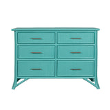 Pencil Rattan Six-Drawer Dresser