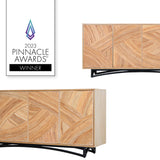 Swirl Rattan Console Table