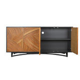 Swirl Rattan Console Table