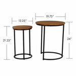 Quick Ship! Sunset Round Nesting Tables-Occasional Tables-David Francis