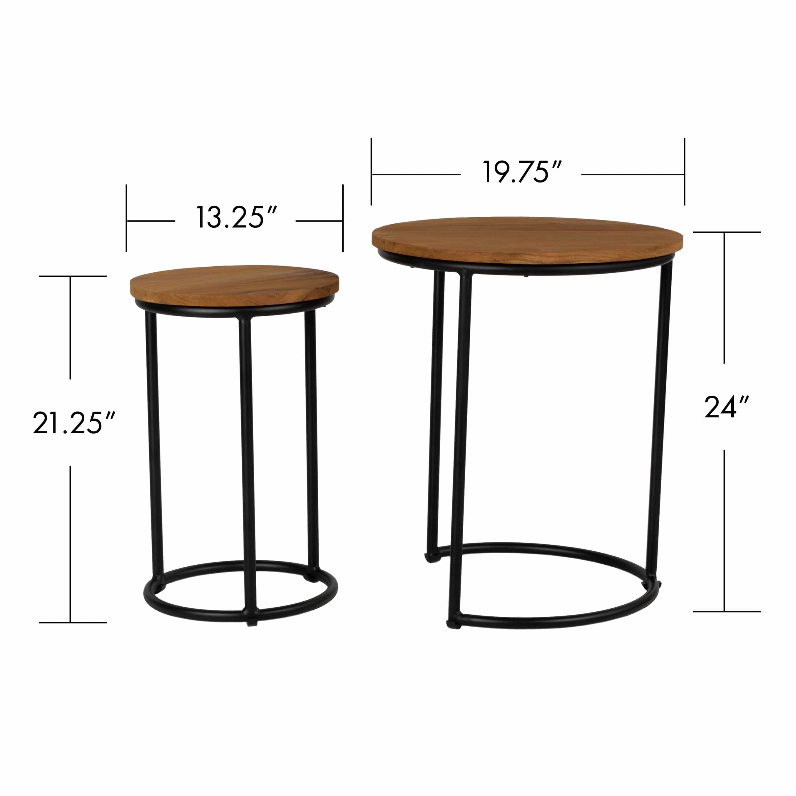 Quick Ship! Sunset Round Nesting Tables-Occasional Tables-David Francis
