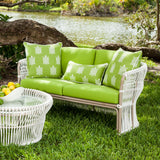 Ready To Ship - Fiji Loveseat with Sunbrella Macaw