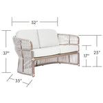 Fiji Loveseat-Outdoor Loveseats-David Francis