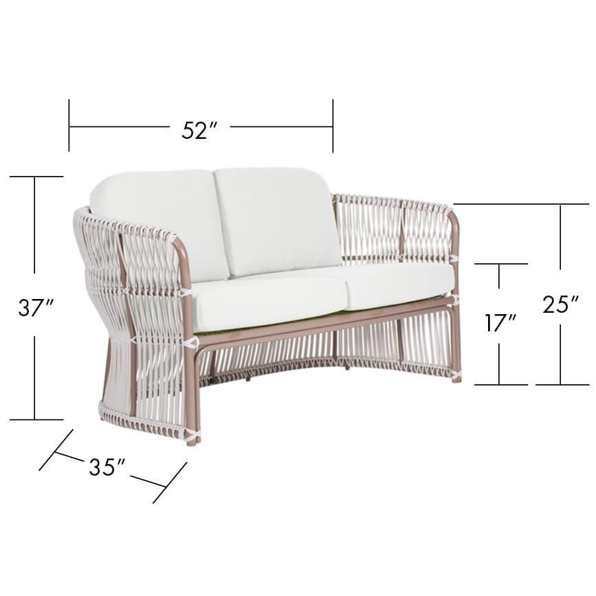 Fiji Loveseat-Outdoor Loveseats-David Francis