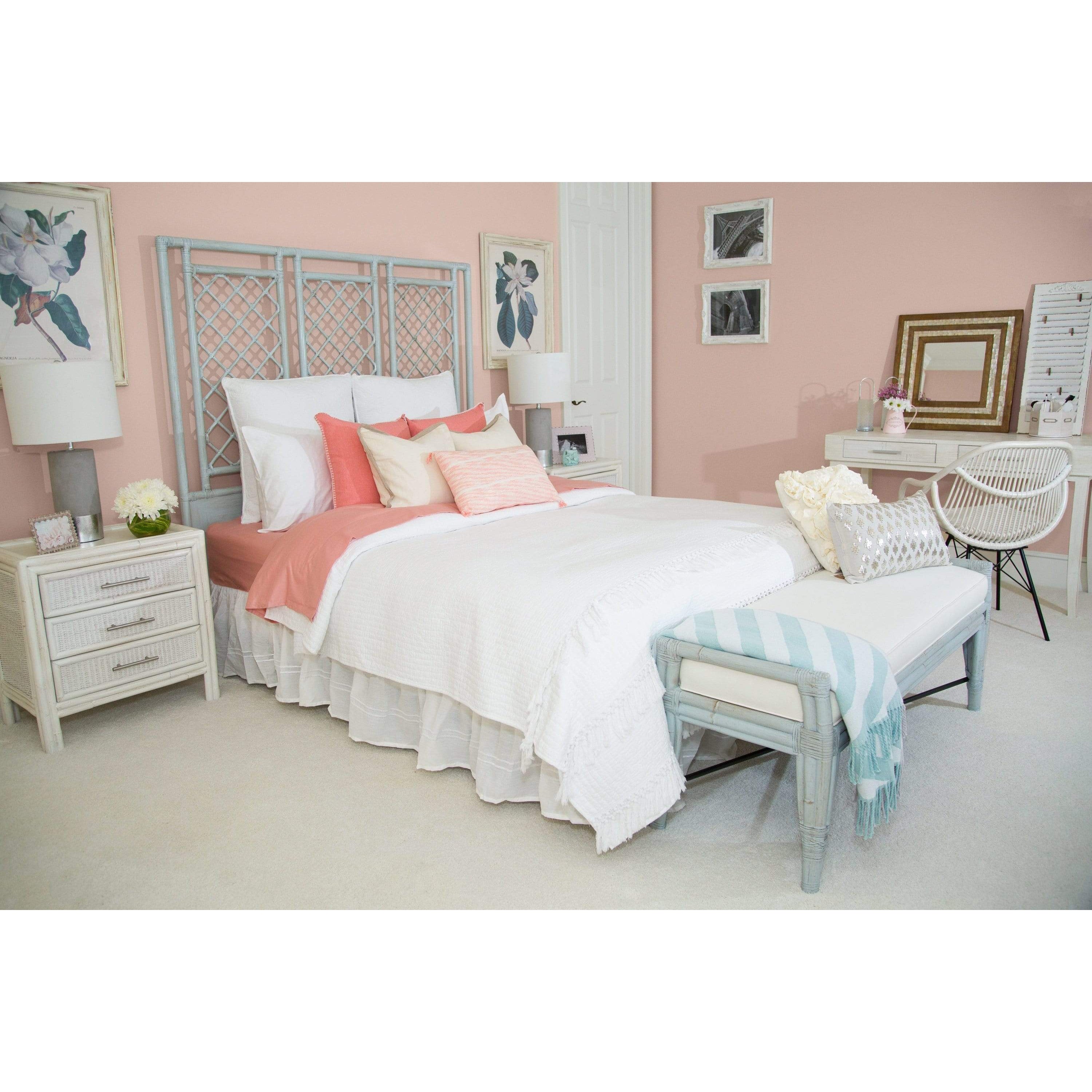 X & Diamond Headboard-Headboards-David Francis