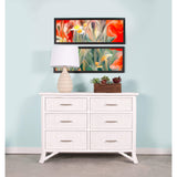 Pencil Rattan Six-Drawer Dresser-Chests & Dressers-David Francis