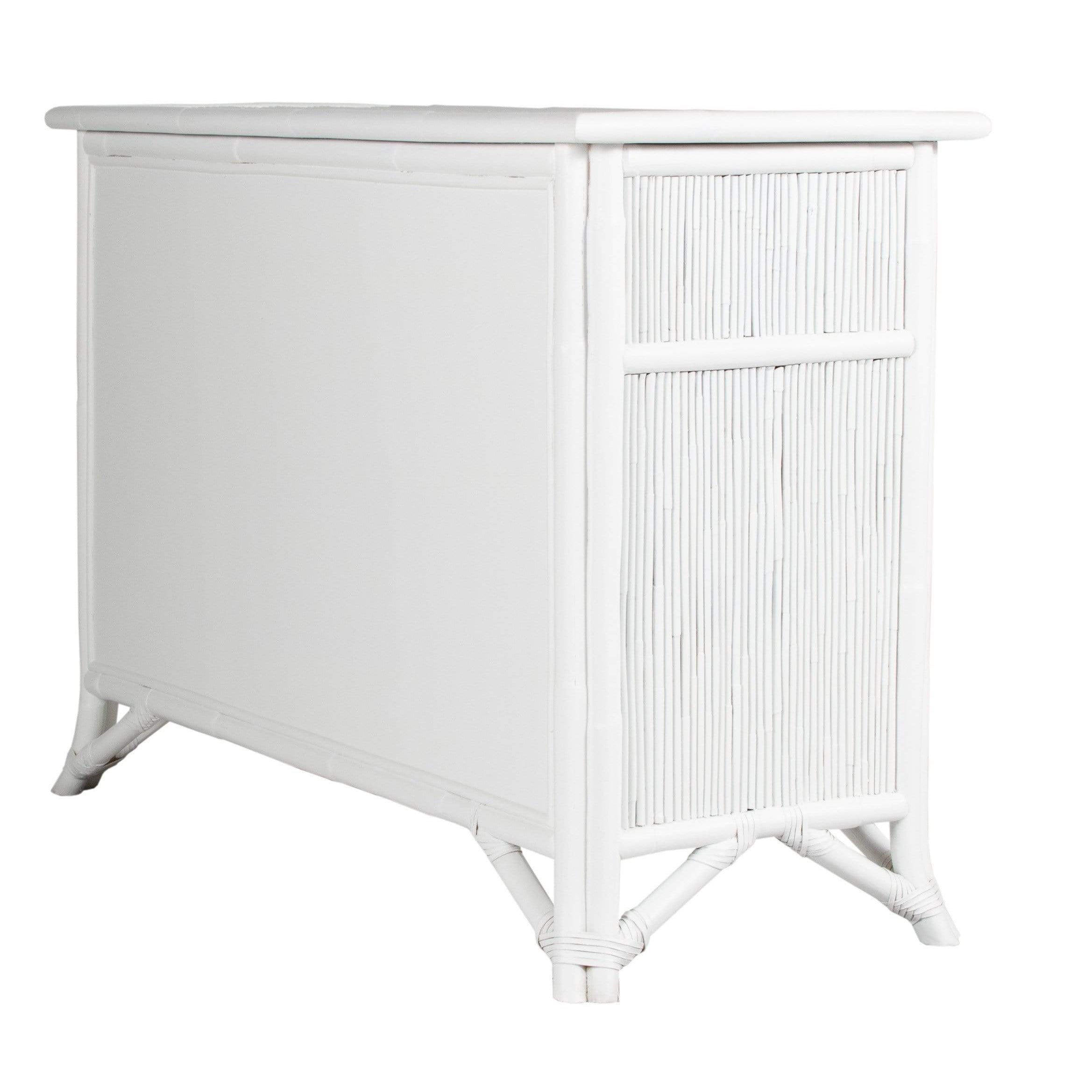Pencil Rattan Six-Drawer Dresser-Chests & Dressers-David Francis