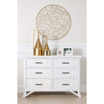 Pencil Rattan Six-Drawer Dresser-Chests & Dressers-David Francis