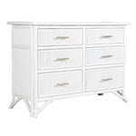 Pencil Rattan Six-Drawer Dresser-Chests & Dressers-David Francis