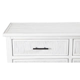 Pencil Rattan Six-Drawer Dresser-Chests & Dressers-David Francis