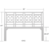 Lattice Back Headboard