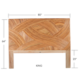 Swirl Rattan Headboard