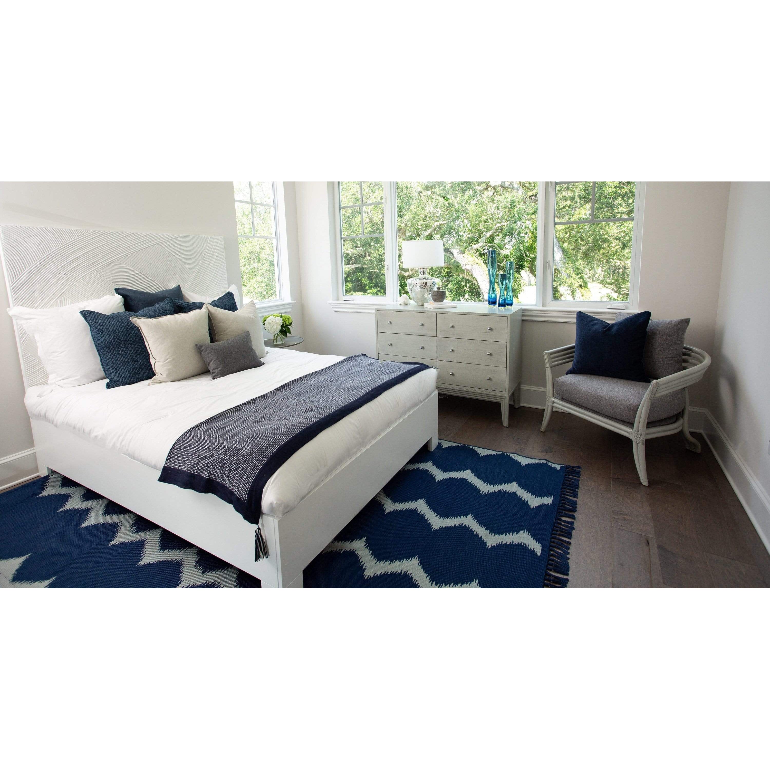 Swirl Rattan Headboard-Headboards-David Francis