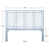 X & Diamond Headboard