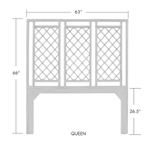 X & Diamond Headboard