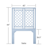 X & Diamond Headboard