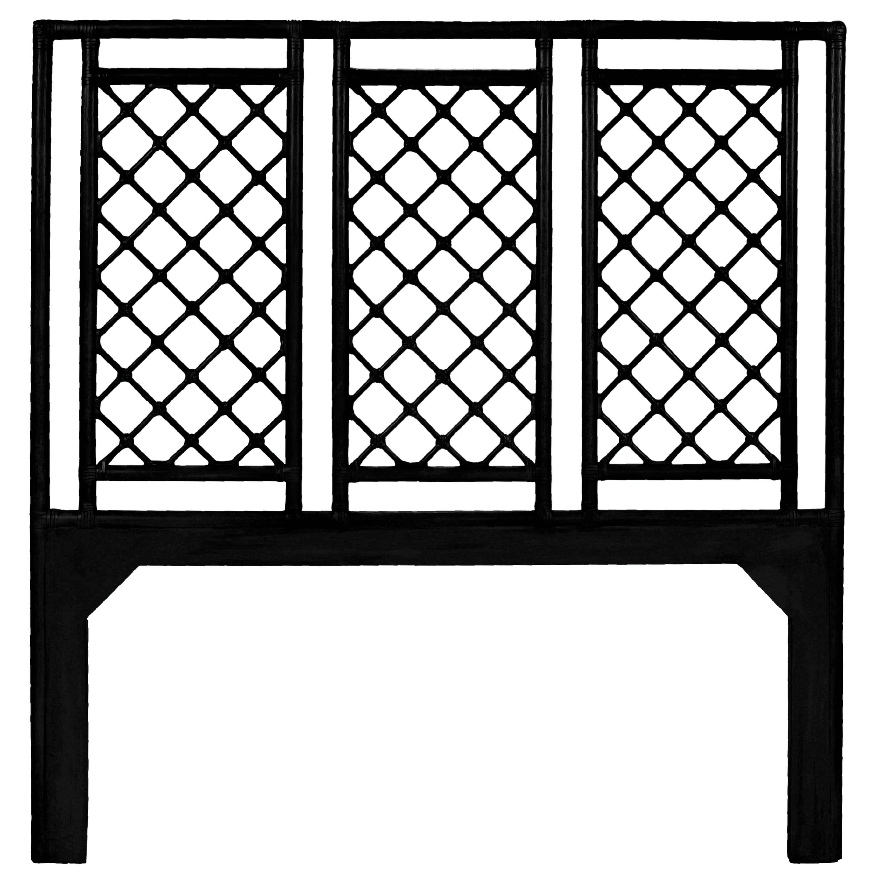 X & Diamond Headboard-Headboards-David Francis