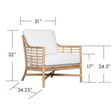Ready To Ship - Luna Lounge Chair in Light Mocha