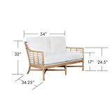 Ready To Ship - Luna Loveseat in Natural