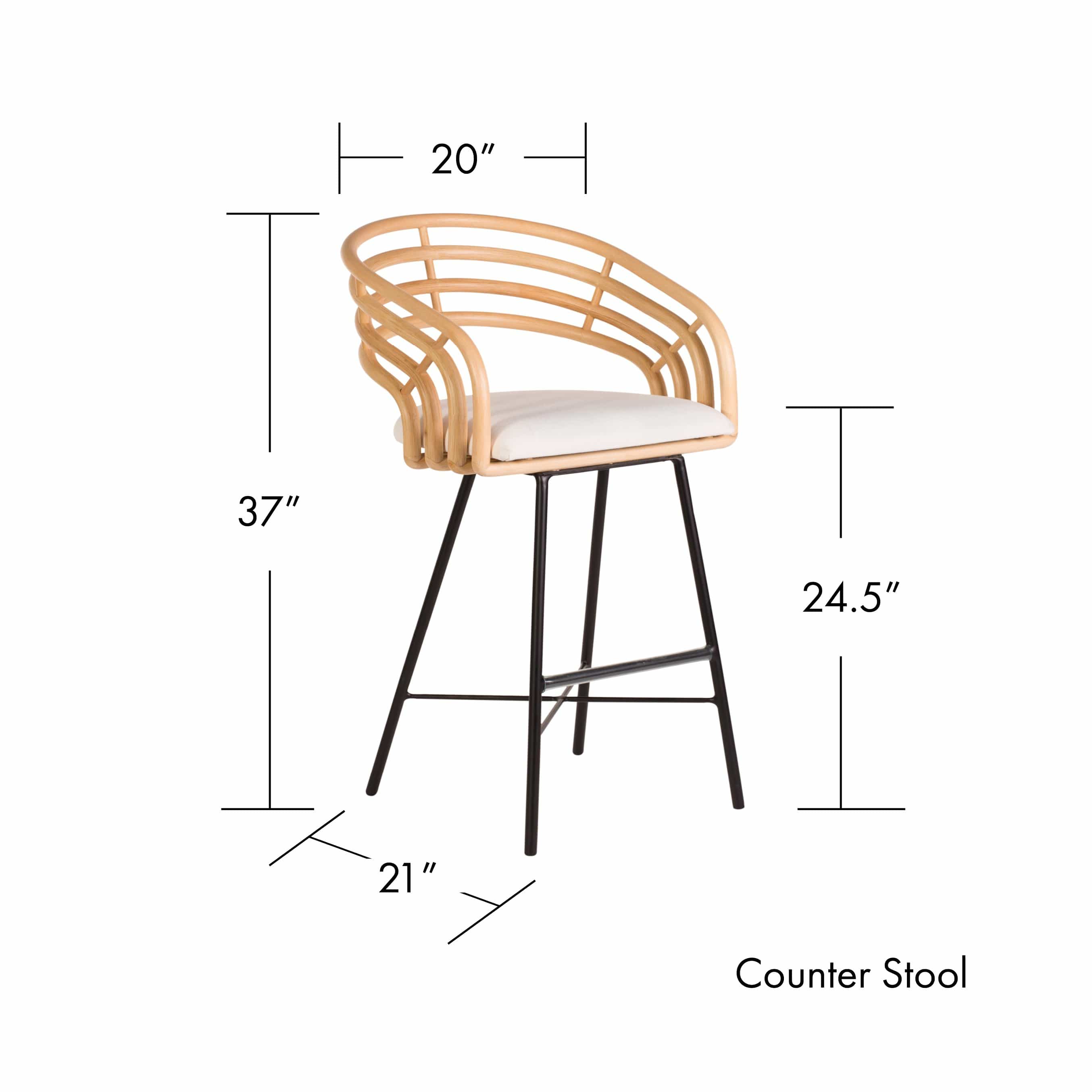 Madrid Stool-Barstools-David Francis
