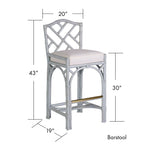 Chippendale Stool-Barstool + Counter Stool-David Francis