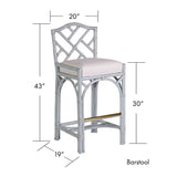 Chippendale Stool-Barstool + Counter Stool-David Francis