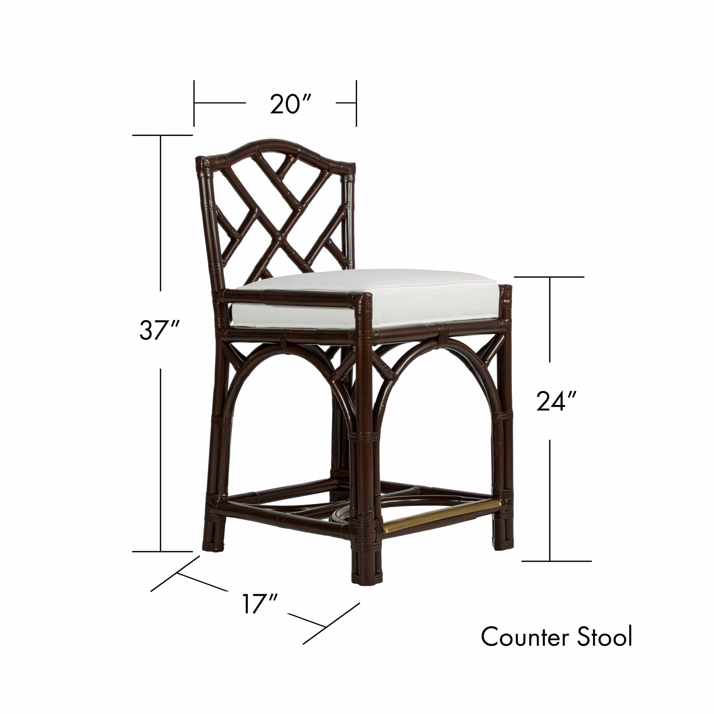 Chippendale Stool-Barstool + Counter Stool-David Francis