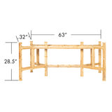 Medium Rectangular Table Base