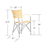 Quick Ship! Kyoto Armchair-Dining Chairs-David Francis