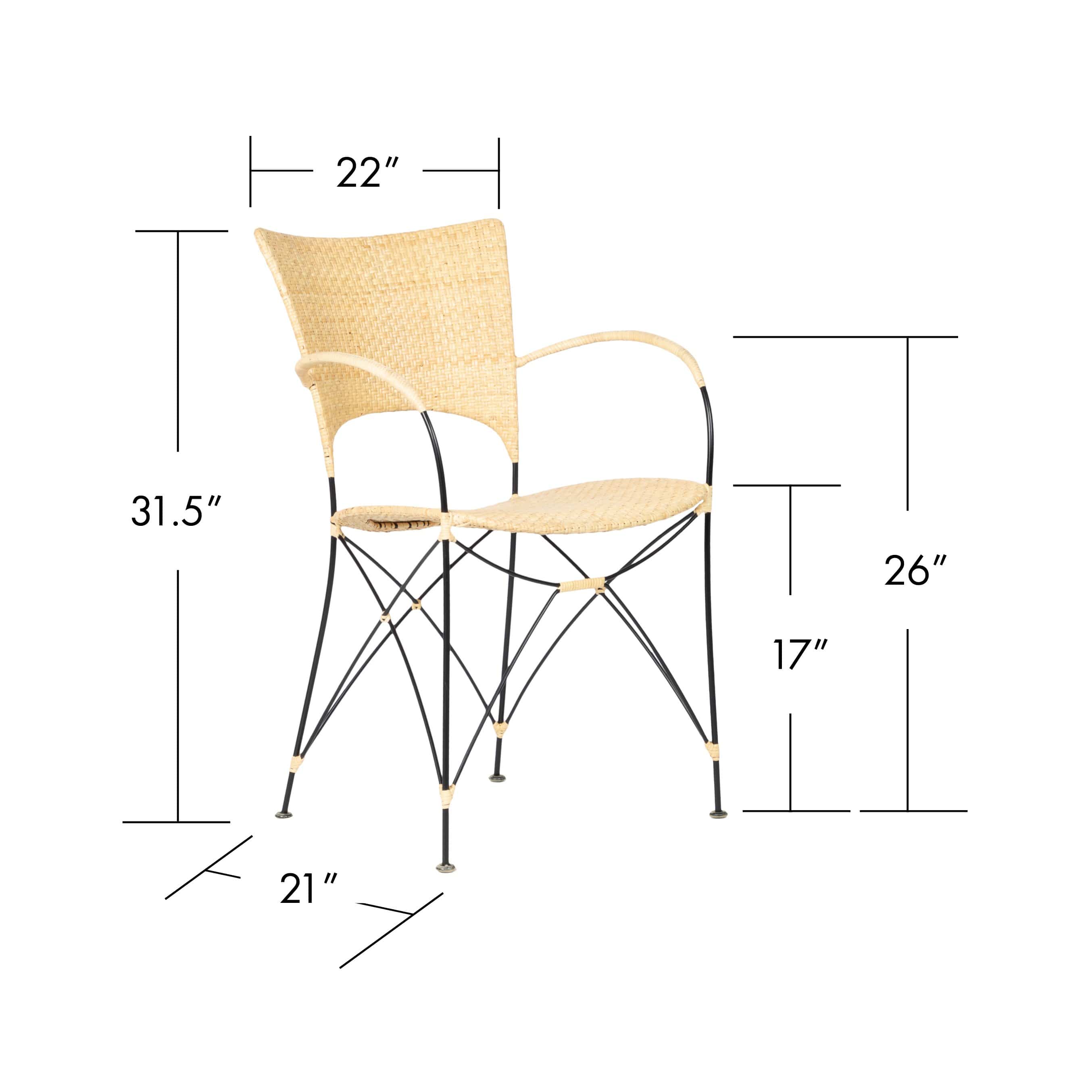 Quick Ship! Kyoto Armchair-Dining Chairs-David Francis