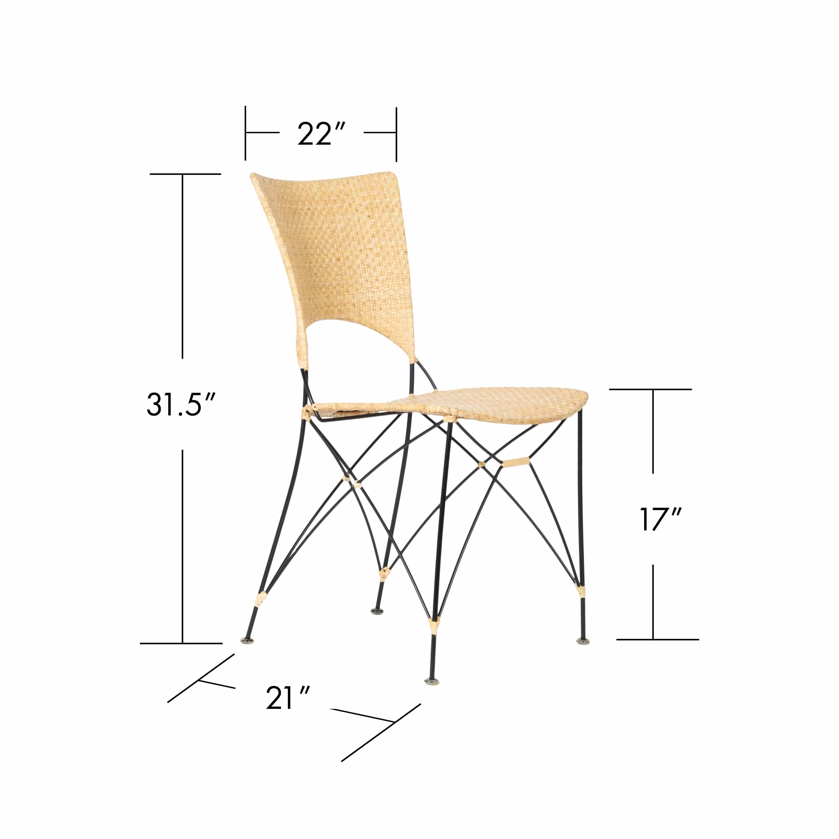 Quick Ship! Kyoto Side Chair-Dining Chairs-David Francis