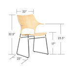 Quick Ship! Osaka Armchair-Dining Chairs-David Francis
