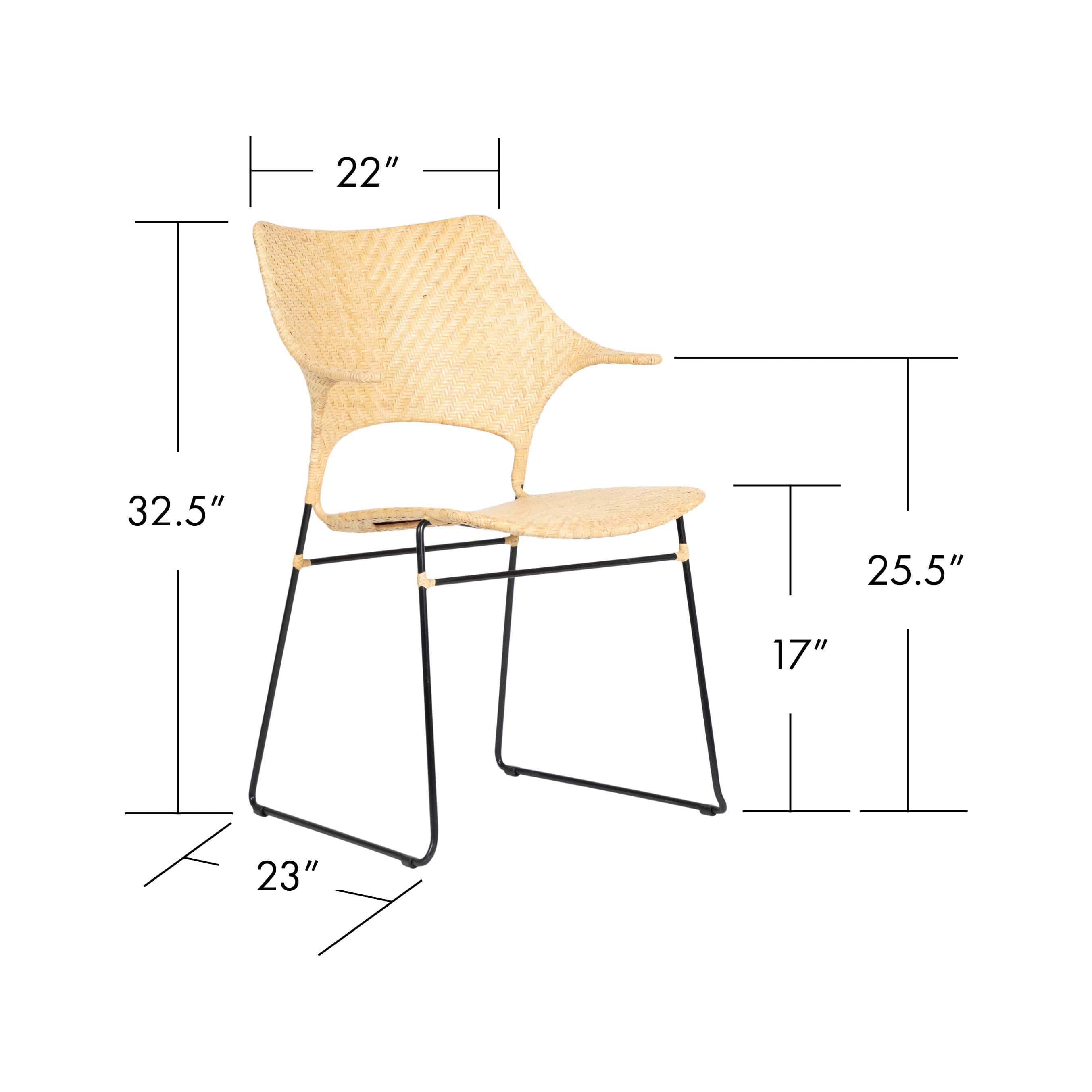 Quick Ship! Osaka Armchair-Dining Chairs-David Francis