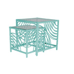 Swirl Rattan Nesting Tables-Occasional Tables-David Francis
