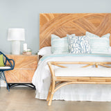 Swirl Rattan Headboard
