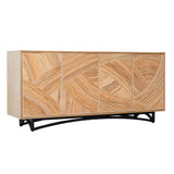 Swirl Rattan Console Table