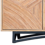 Swirl Rattan Console Table