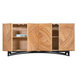 Swirl Rattan Console Table