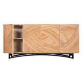 Swirl Rattan Console Table