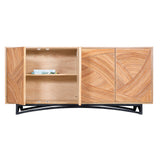 Swirl Rattan Console Table