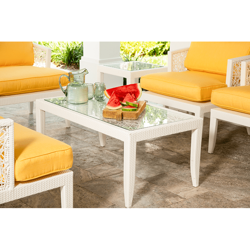 Quick Ship! Mykonos Coffee Table-Outdoor Occasional Tables-David Francis