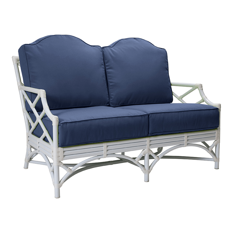 Chippendale Outdoor Loveseat-Outdoor Loveseats-David Francis