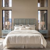 Ready To Ship - Liam Queen Headboard in Seaside Blue