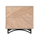 Swirl Rattan Nightstand