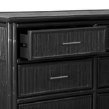 Pencil Rattan Six-Drawer Dresser