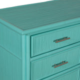 Pencil Rattan Six-Drawer Dresser