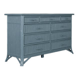 Pencil Rattan Nine-Drawer Dresser