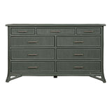 Pencil Rattan Nine-Drawer Dresser